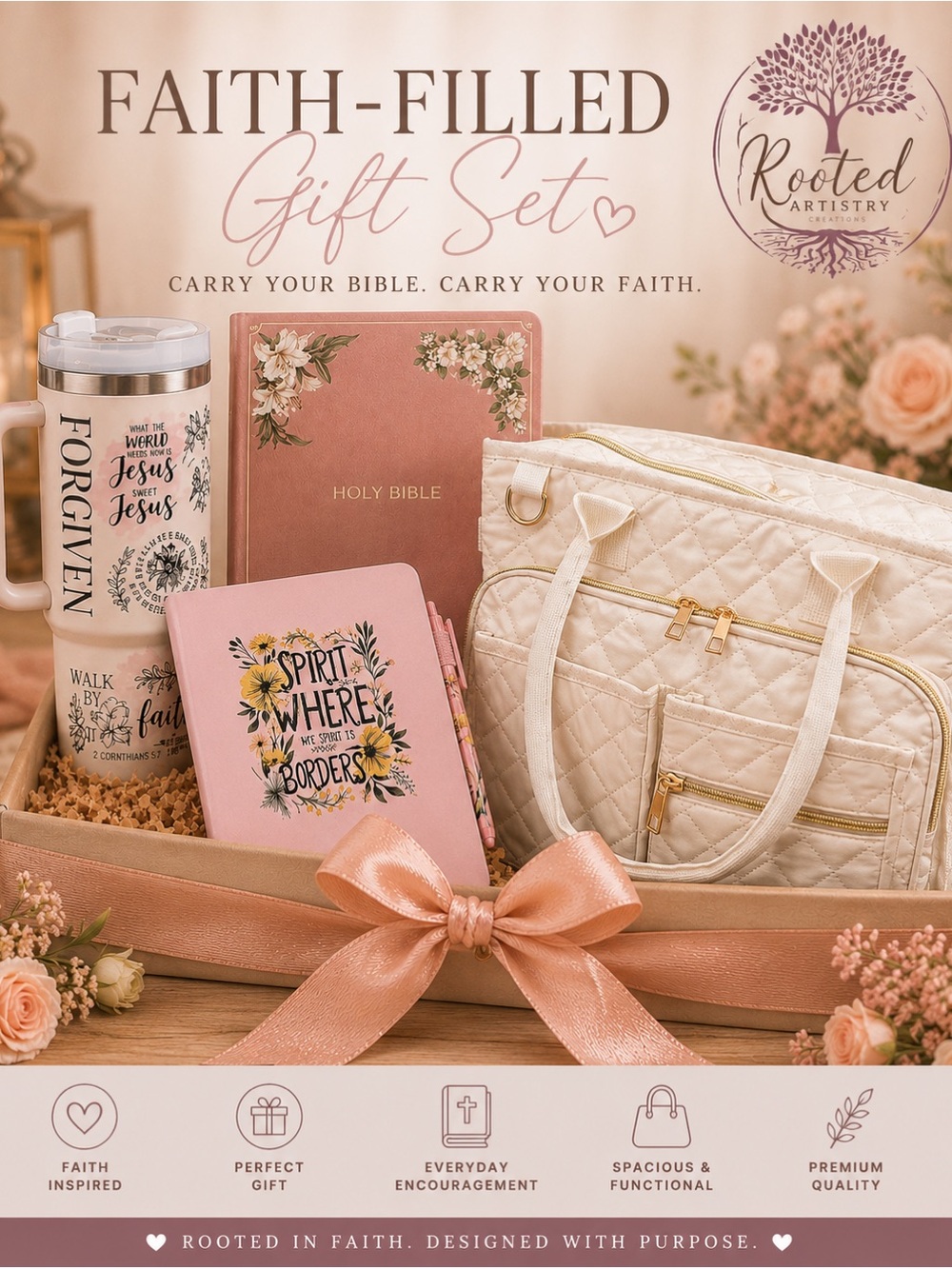 Quilted Cream Laptop Bag – Women's Work Tote